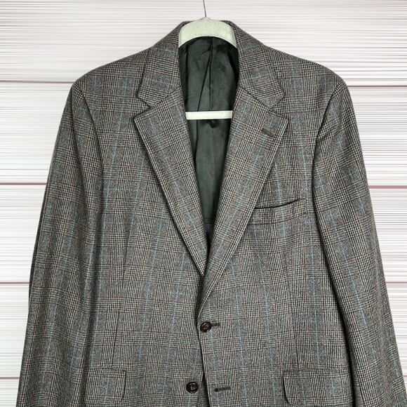 Brooks Brothers Vintage Glen Check Single Breasted Blazer Sport Coat 41R - Picture 5 of 16